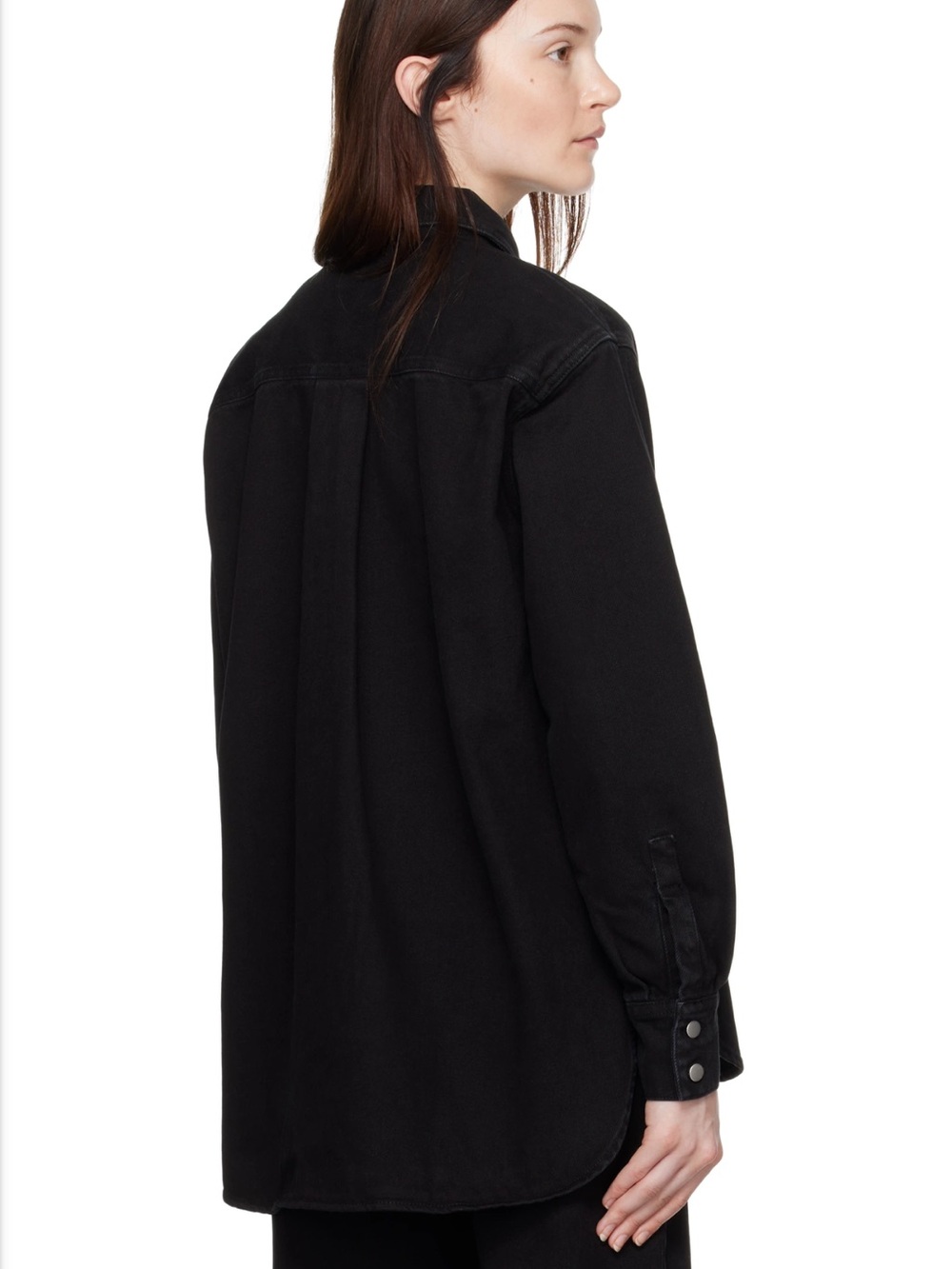 NWT Beaufille Black Deren Denim Shirt - Picture 4 of 6